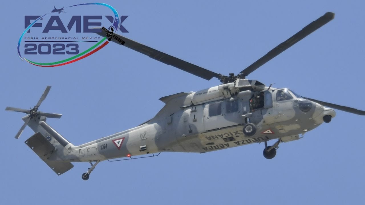 Los poderosos helicópteros UH-60M y MD-530F,  Clausura y Espectáculo Aéreo en FAMEX 2023