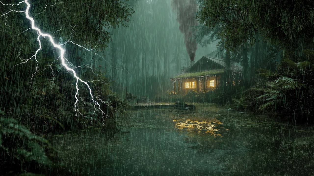 HEAVY RAIN AND THUNDER SOUNDS - DEEP SLEEP | Thunderstorm for Sleeping - Rain Sound Comfort #2
