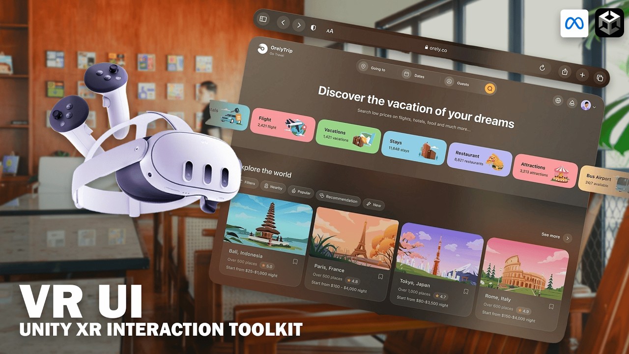 Create a VR UI in Unity 6, FAST & SIMPLE | XR Interaction Toolkit