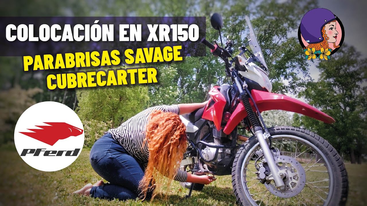 COLOCACIÓN DE ACCESORIOS PFERD EN XR150 - Parabrisas Savage y Cubrecarter | UNBOXING