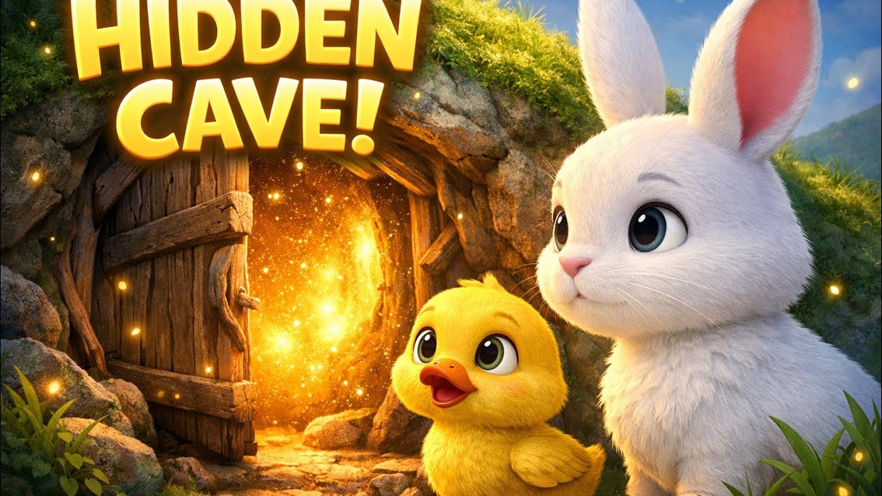 Lumo & Pipi Discovered a Secret Cave Under the Mountain🐰🐥