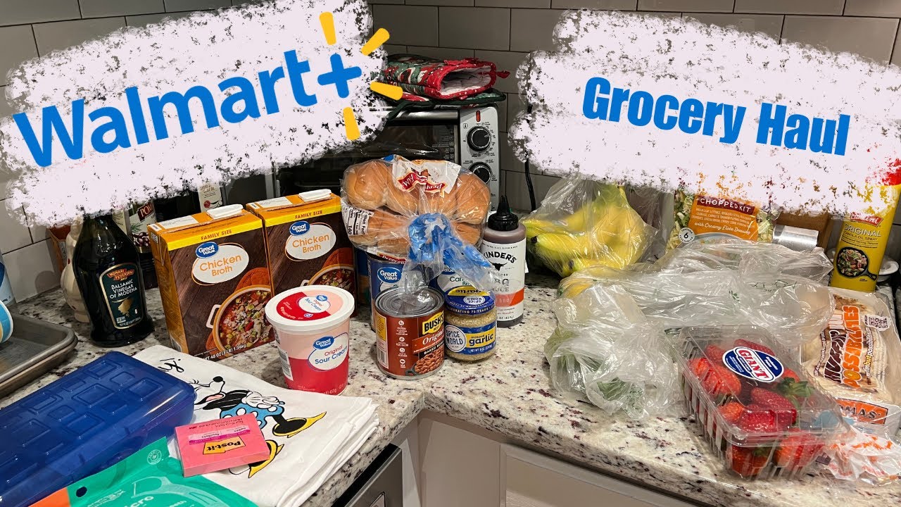 $100 Walmart Grocery Haul | Weekly Grocery Haul, New Cook Books & Meal Plan
