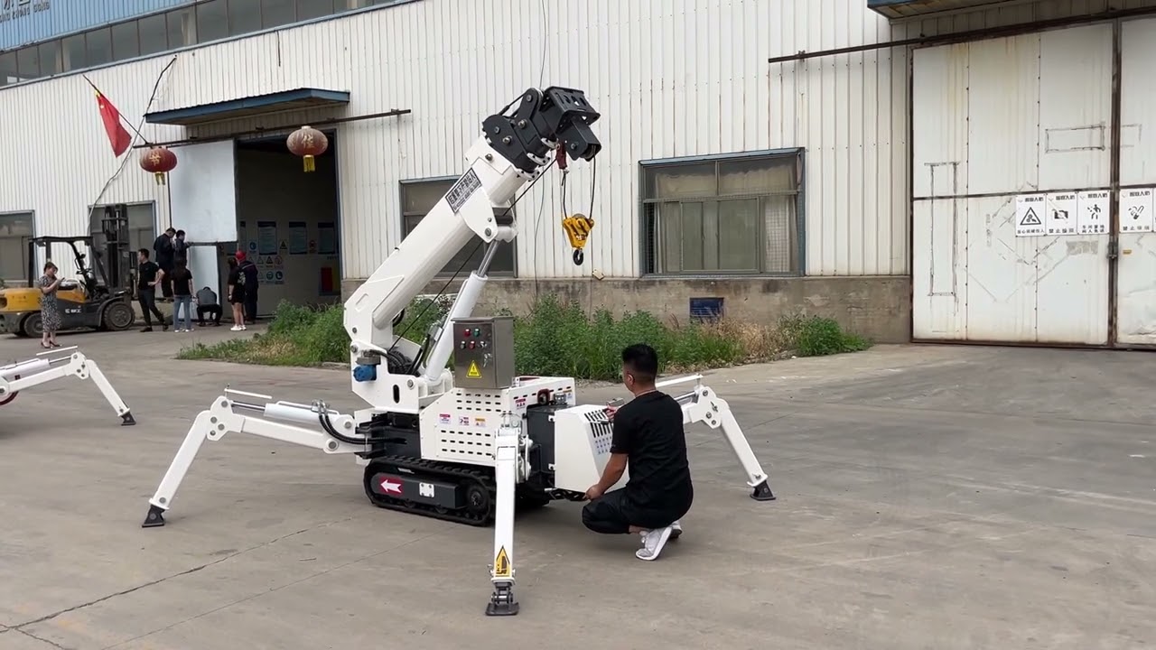 #crane   #spidercrane  #liftheavy crawler lift crane
