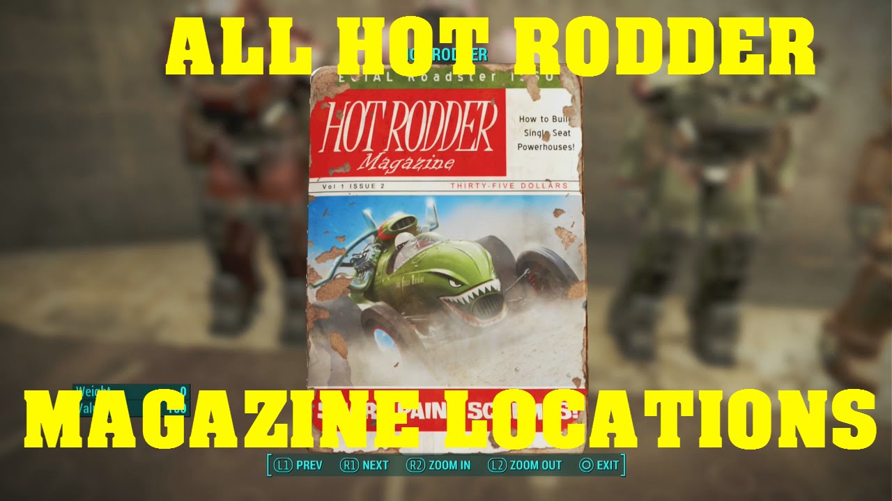 FALLOUT 4 - All Hot Rodder Magazine Locations