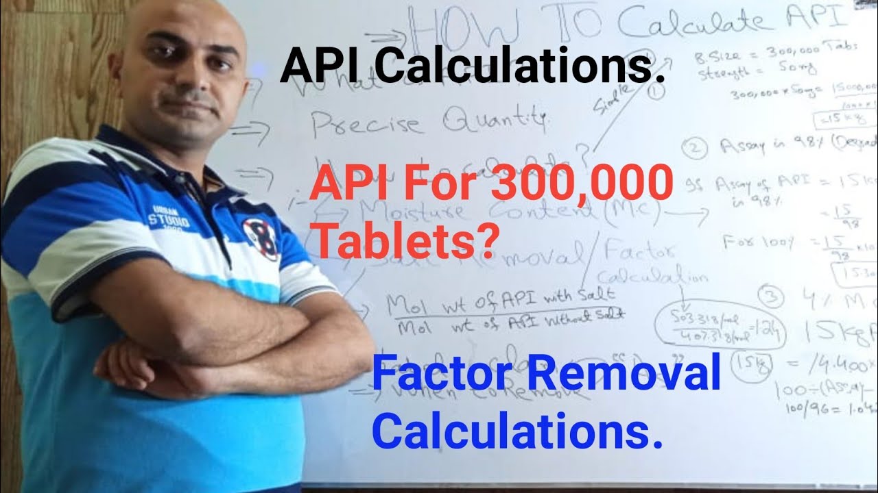 How To Calculate Quantity Of Active Pharmaceutical Ingredient|Assay Or Potency Calculation For API