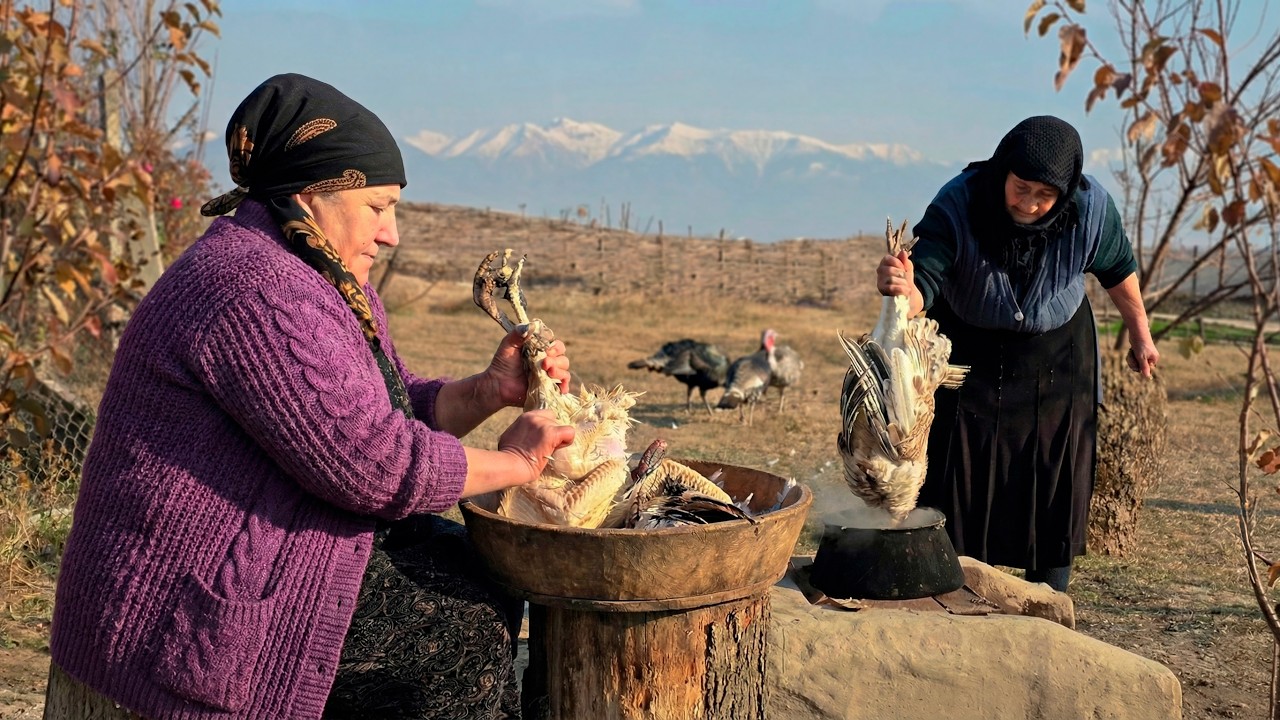 We Visited a Hidden Mountain Village! Cooking with @CaucasianCountryLife 🏔️