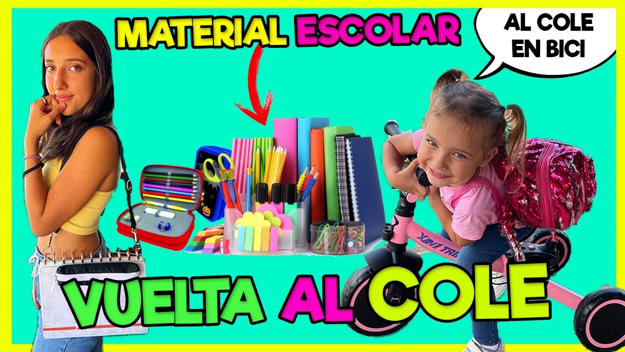 MATERIAL ESCOLAR 2022-23 de GISELA y REGALO SORPRESA 📕 NUESTRO BEBÉ VA AL COLE POR PRIMERA VEZ
