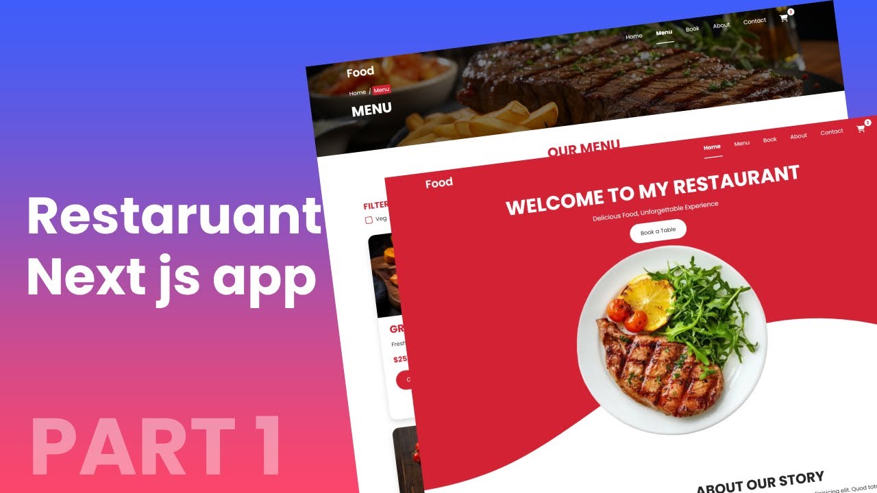 Build a Restaurant Website with Next js & React Bootstrap – Part 1