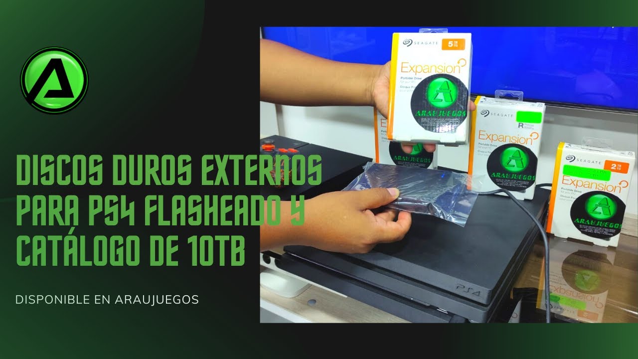 DISCOS DUROS EXTERNOS PARA PS4 FLASHEADO Y CATÁLOGO DE 10 TB