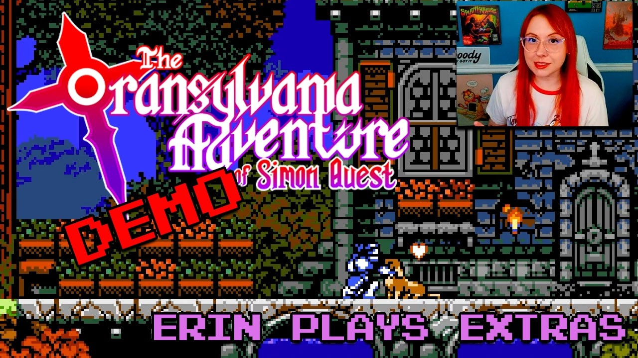 The Transylvania Adventure of Simon Quest ДЕМО! Эрин играет в дополнительные уровни