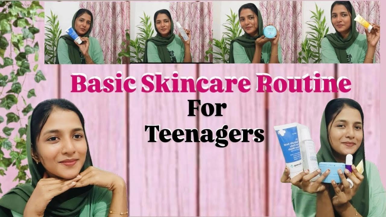 Budget friendly teenagers basic skincare routine ✨😌#skincareroutine #budgetfriendly #basicskincare
