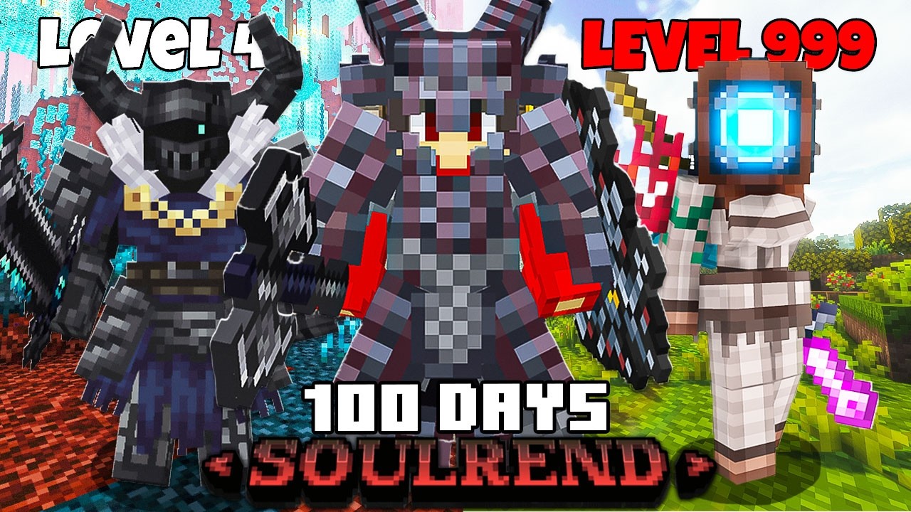 I Survived 100 Days And Become OP In SOULREND As A BERSERKER In Minecraft! (Full Movie)