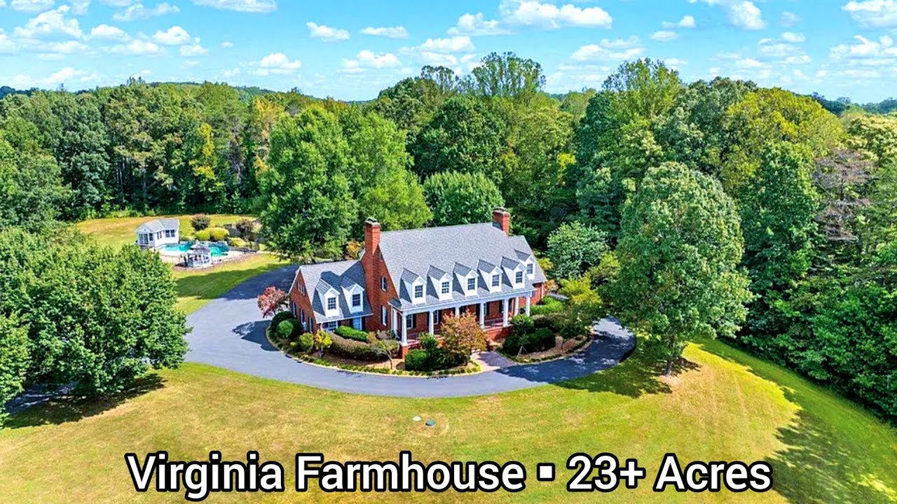 Virginia Farmhouse For Sale | 23+Acres | Luxury Homes With Solar Powered | Virginia Real Estate