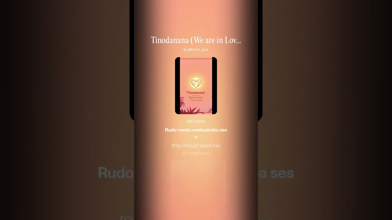Tinodanana We are in Love by Kelvin Gxtx