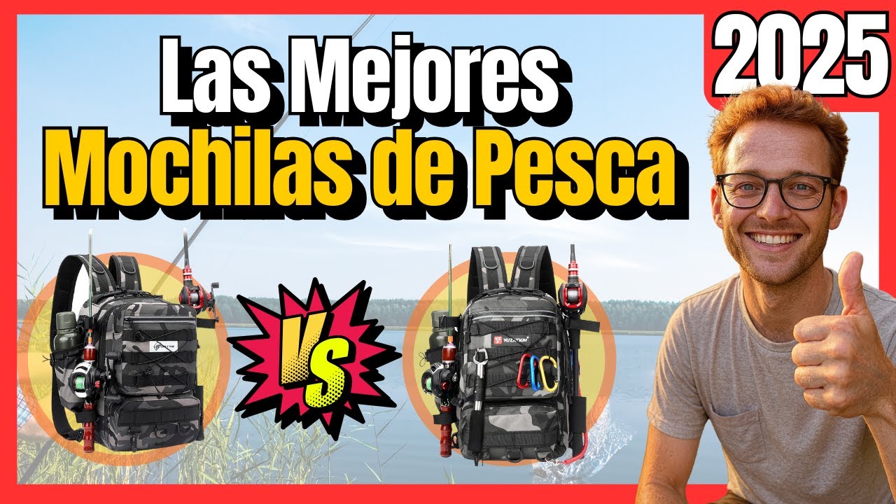 🎣 Las 7 mejores MOCHILAS DE PESCA de Amazon [2025] Calidad/Precio ✅ ¿Cuál Comprar?