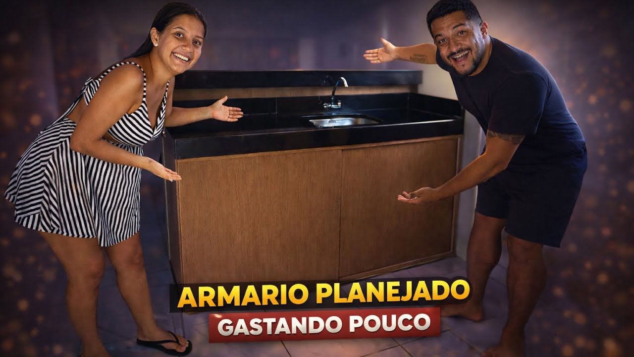 Fizemos um ARMÁRIO barato de FORRO PVC