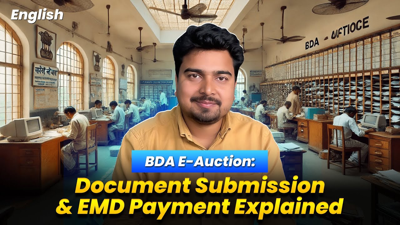 BDA e Auction Document Submission & EMD Payment Explained | BDA E Auction Step by Step Guide- Part 5