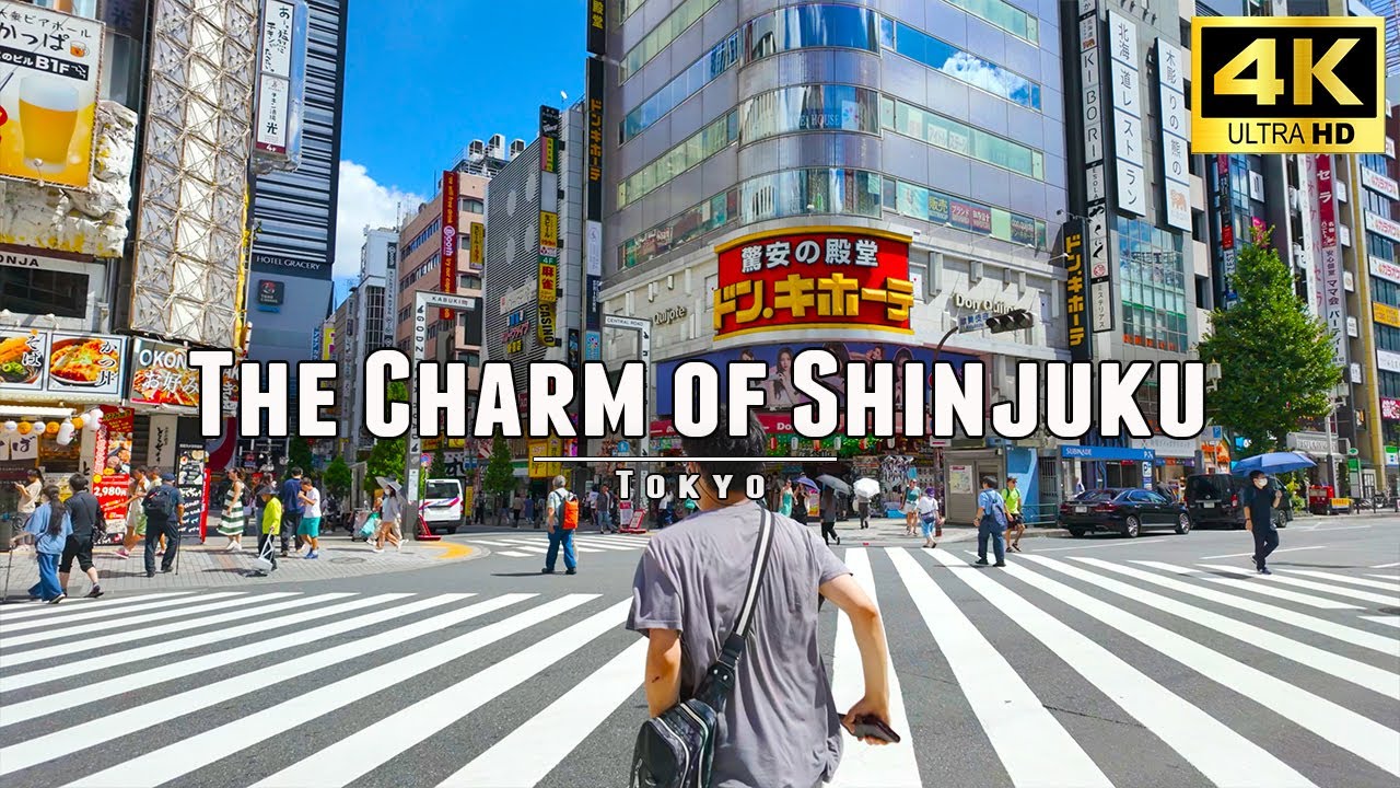 Experience the REAL Japan summer walk in Shinjuku Tokyo 4K
