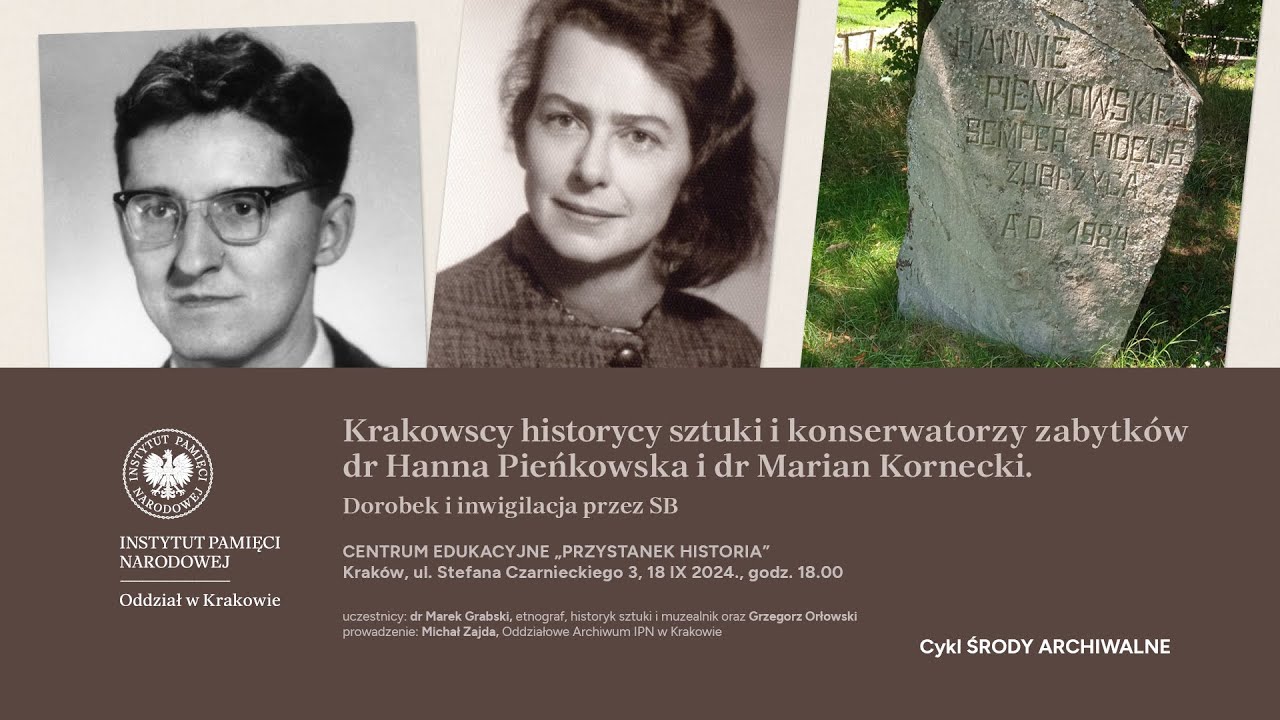 Archiwalna środa. Historycy sztuki i konserwatorzy zabytk&oacute;w dr Hanna Pieńkowska i dr Marian Kornecki