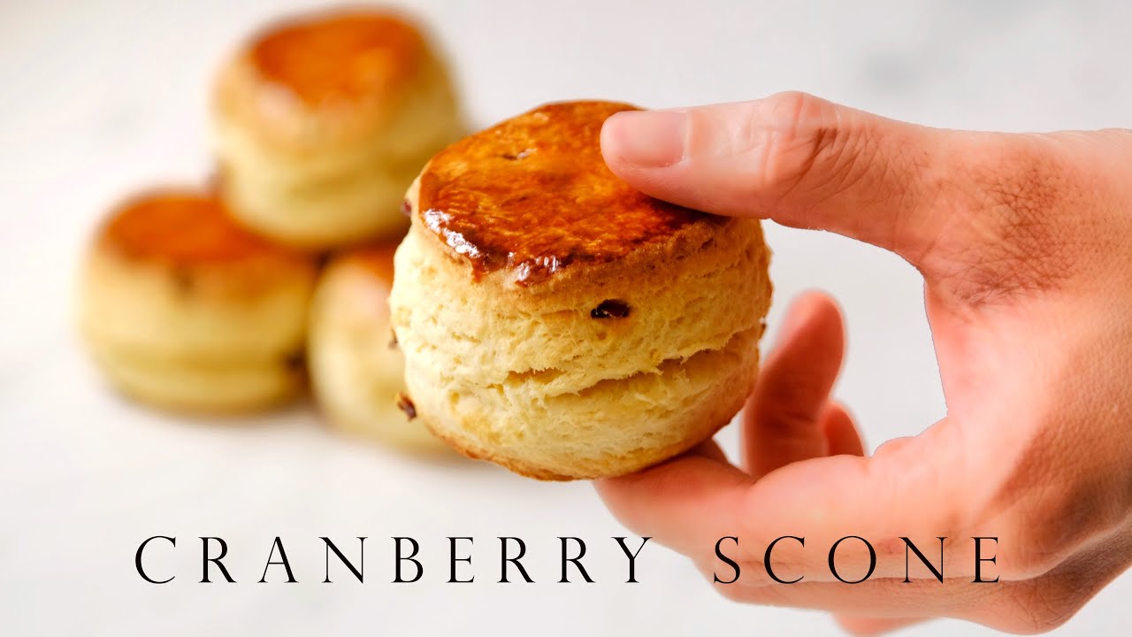 外酥内軟 蔓越莓司康鬆餅的秘訣大公開🔥 ┃Perfect Cranberry Scones