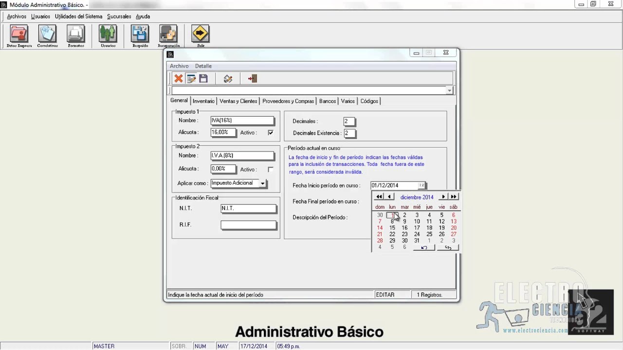 Taller 1:  Curso Tutorial practico A2 sistema administrativo basico+punto de venta+Manuales FullHD