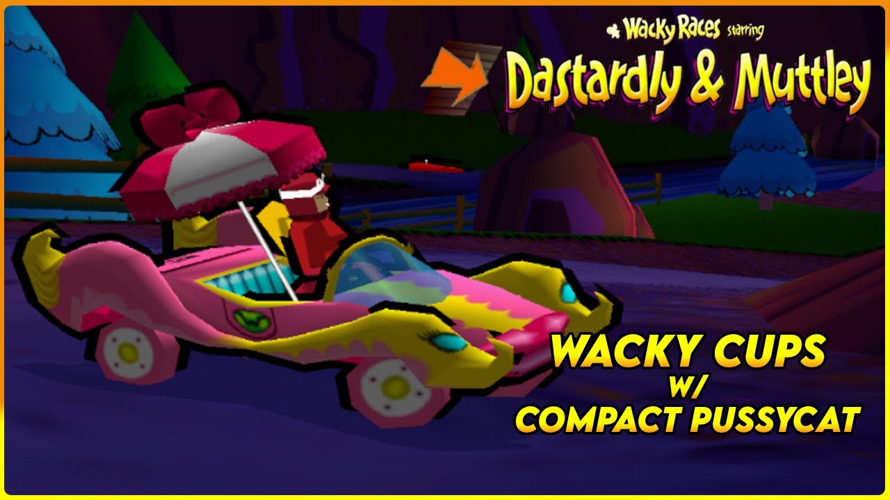 Wacky Races Starring Dastardly & Muttley - Wacky Cups w/ Compact Pussycat