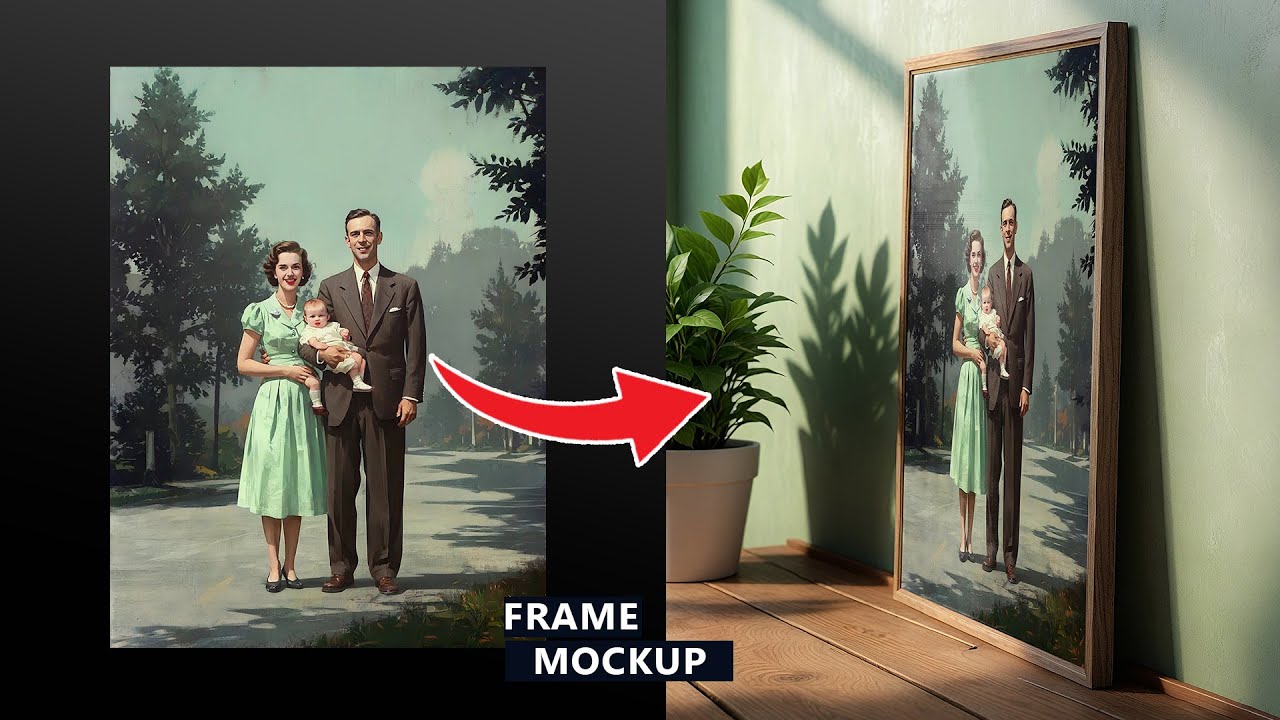 Create Photo Frame Mockup in Adobe Photoshop