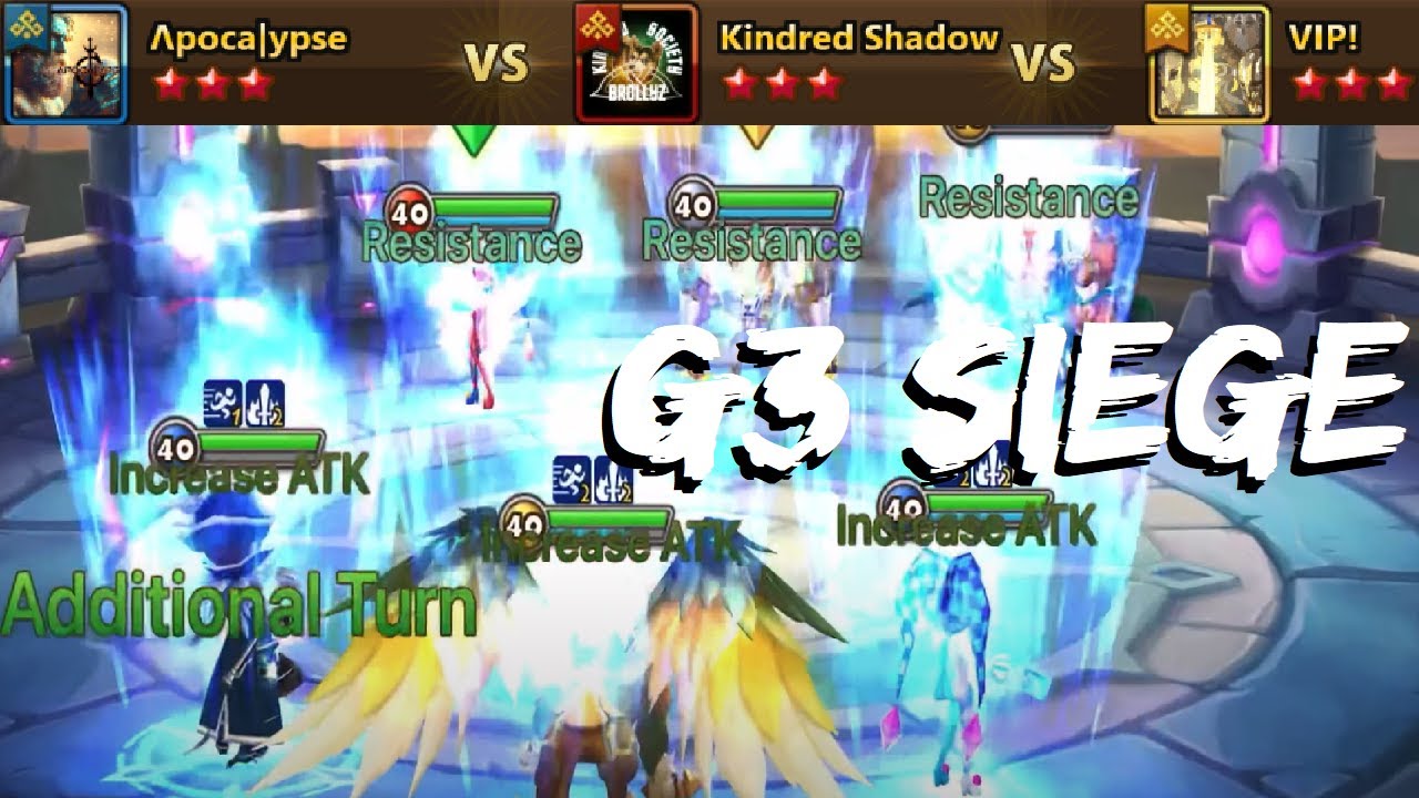 GALLEON MISSED EVERYTHING!  vs. Kindred Shadow and VIP! (G3 Siege - Summoners War)