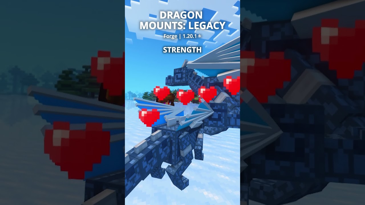 Драконьи ездовые животные: мод Legacy для #Minecraft