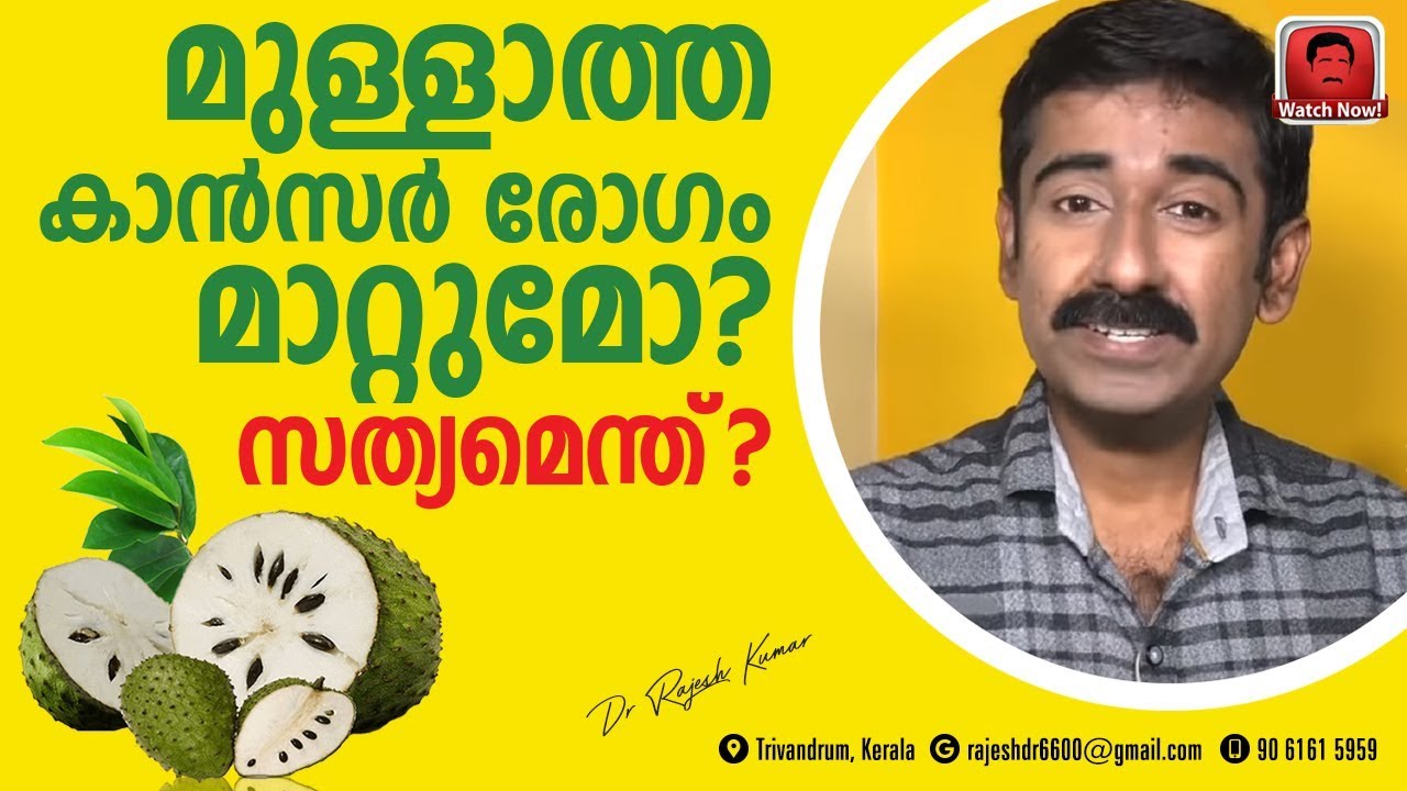 മുള്ളാത്ത കാൻസർരോഗം മാറ്റുമോ ? സത്യമെന്ത് ?