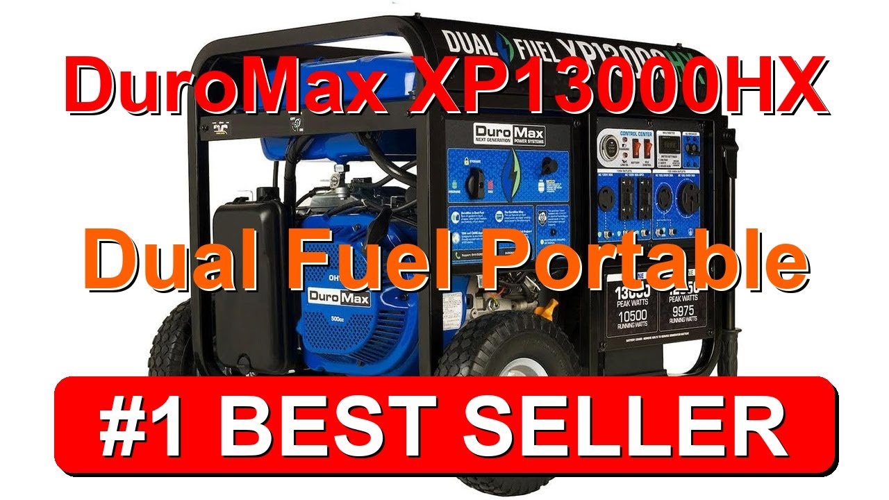 DuroMax XP13000HX Dual Fuel Portable Generator (B086Z452V9)