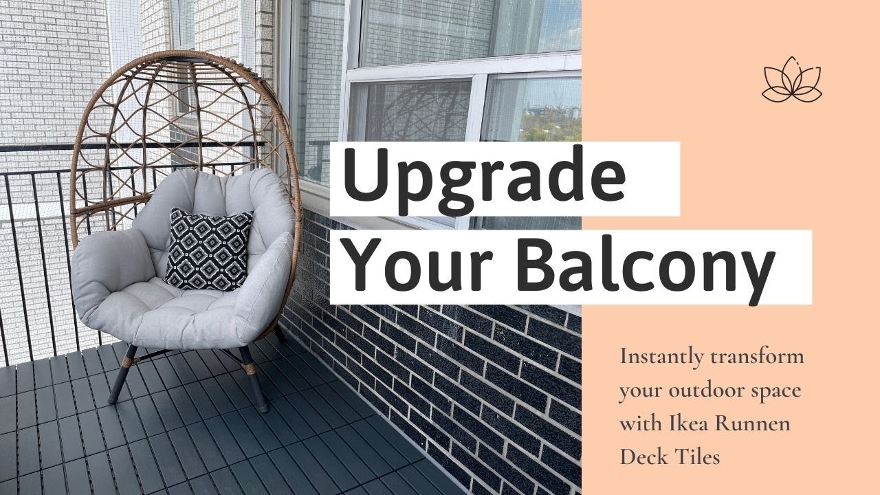 Installing Ikea Runnen Deck Tiles on Your Balcony...Instant facelift!