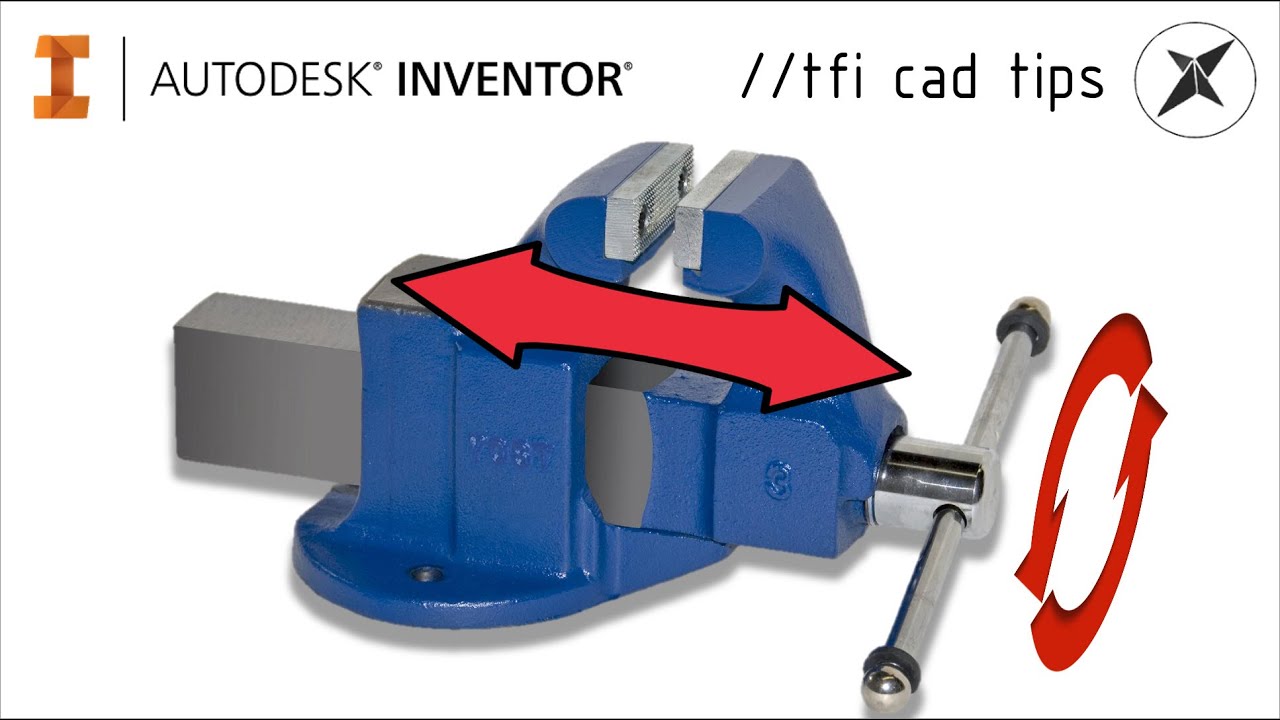 How to simulate a vise/vice movement | Autodesk Inventor