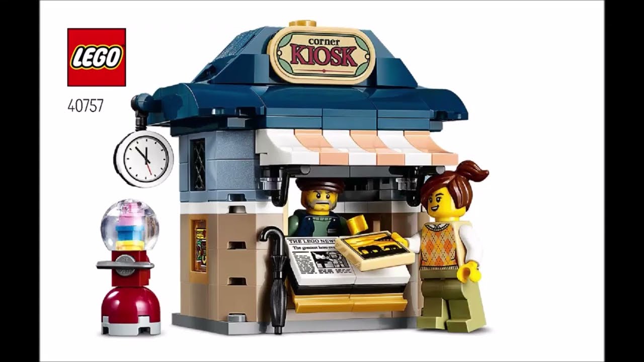 LEGO Instructions | Icons | 40757 | Corner Kiosk | Promotional