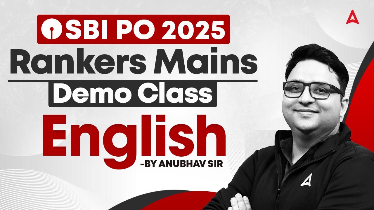 SBI PO 2025 Mains | SBI PO Mains English Demo Class | Rankers Batch | Anubhav Sir | Adda247