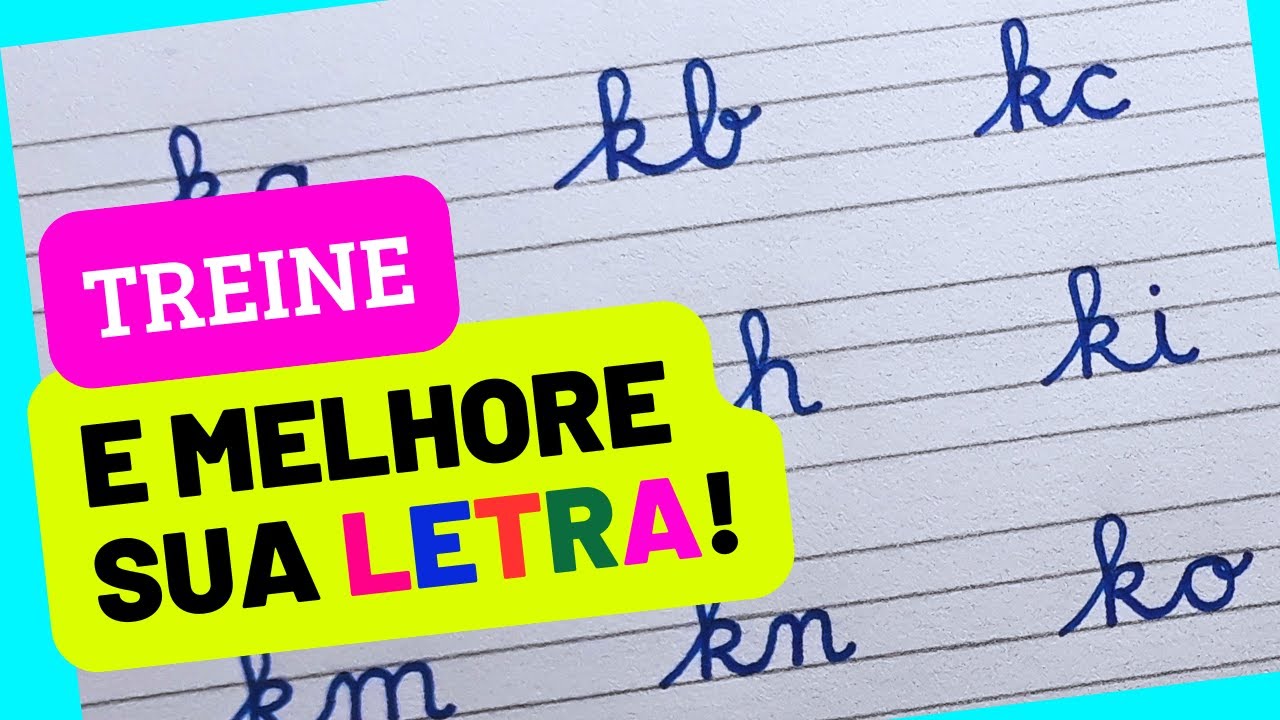 TREINO para MELHORAR sua LETRA CURSIVA✍️| COMO UNIR as LETRAS 