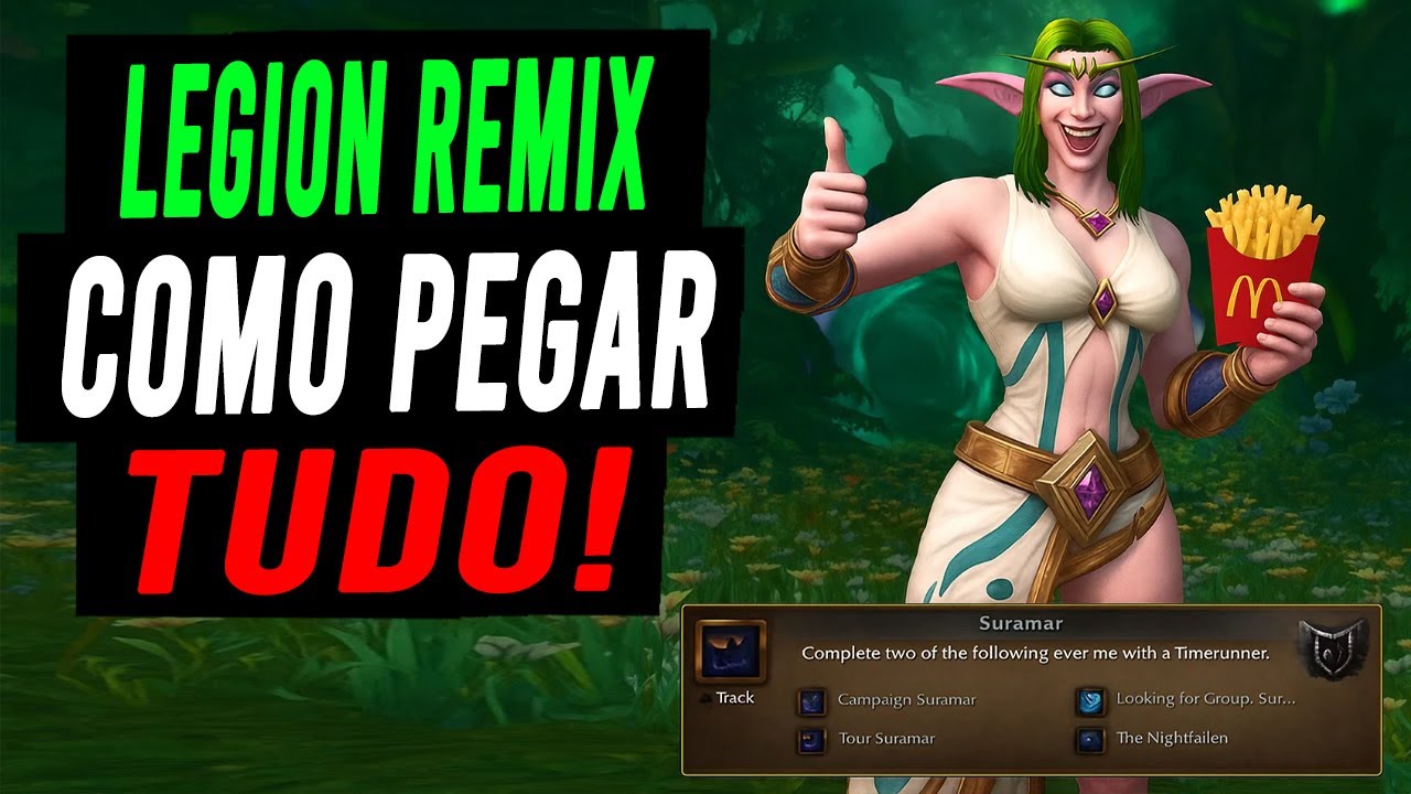 Como pegar TODAS as recompensas cosméticas do Legion Remix!