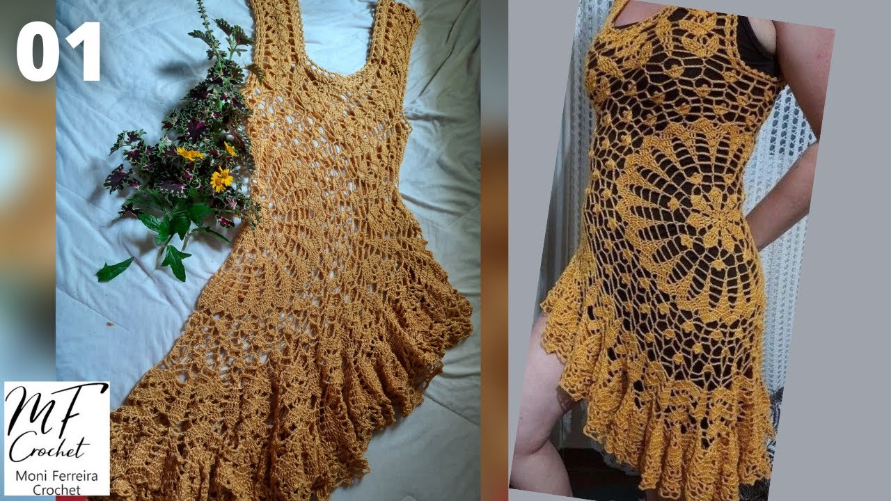 Vestido de croche ( juvenil) 