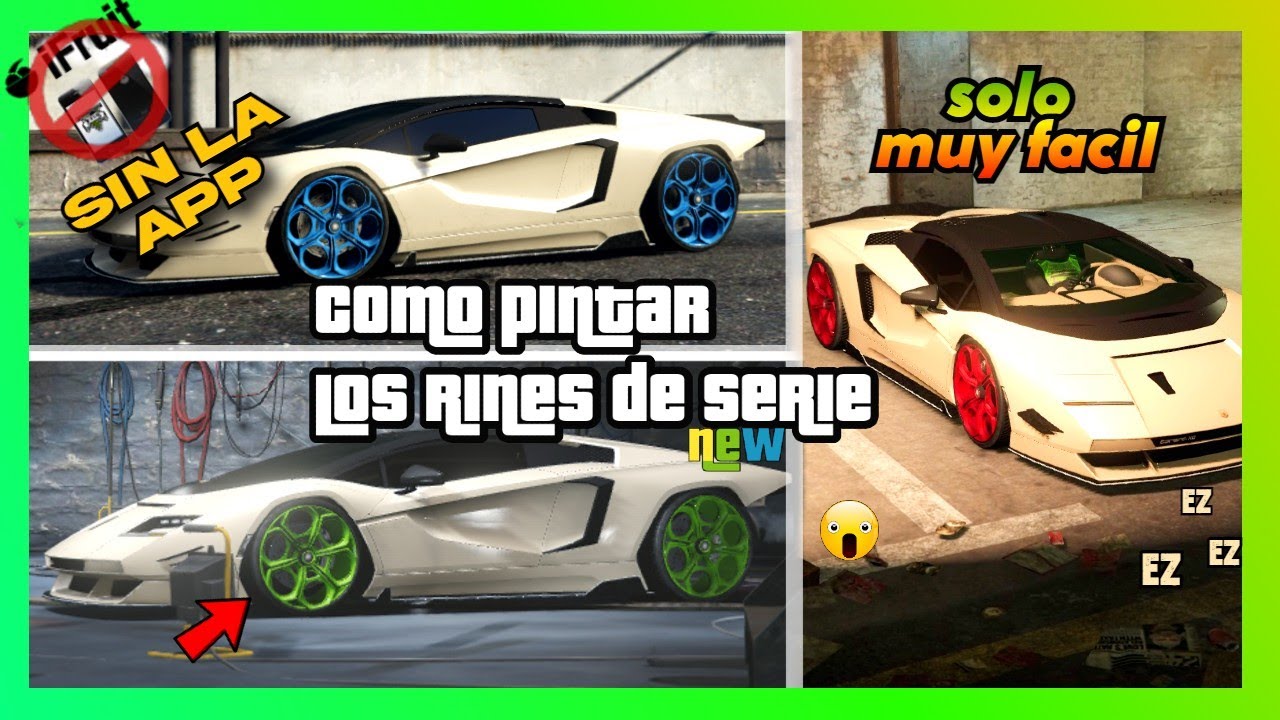 (PC) como pintar los rines de serie de gta 5 onlime nuevo metodo sin la app de ifruit