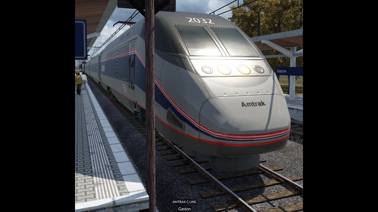 Transport Fever 2 Amtrak C Line Mayfield to Gaston