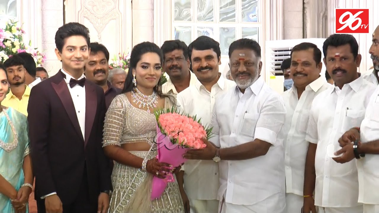 O Pannerselvam at Anbu Chezhiyan Daughter Reception, Sushmitha Weds Sharan