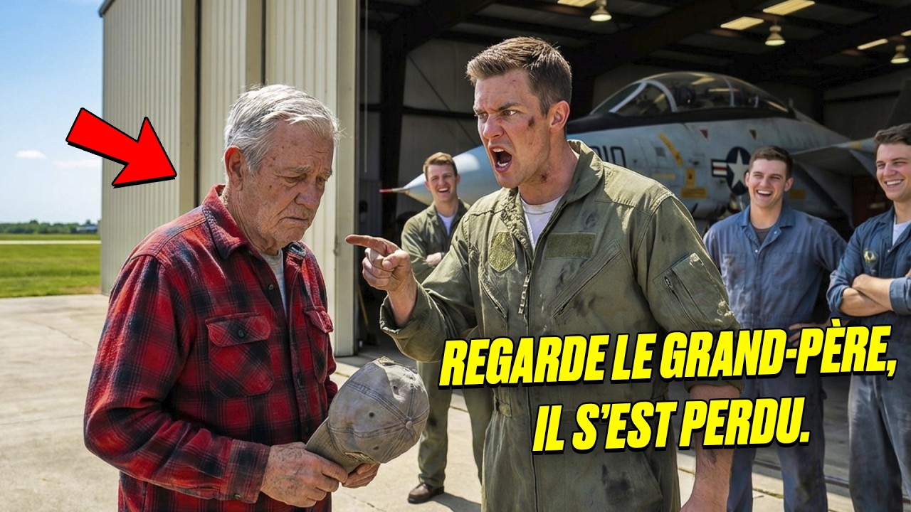 Le mécanicien dit au vieil homme de ne pas toucher au F-14 — puis le commandant arriva