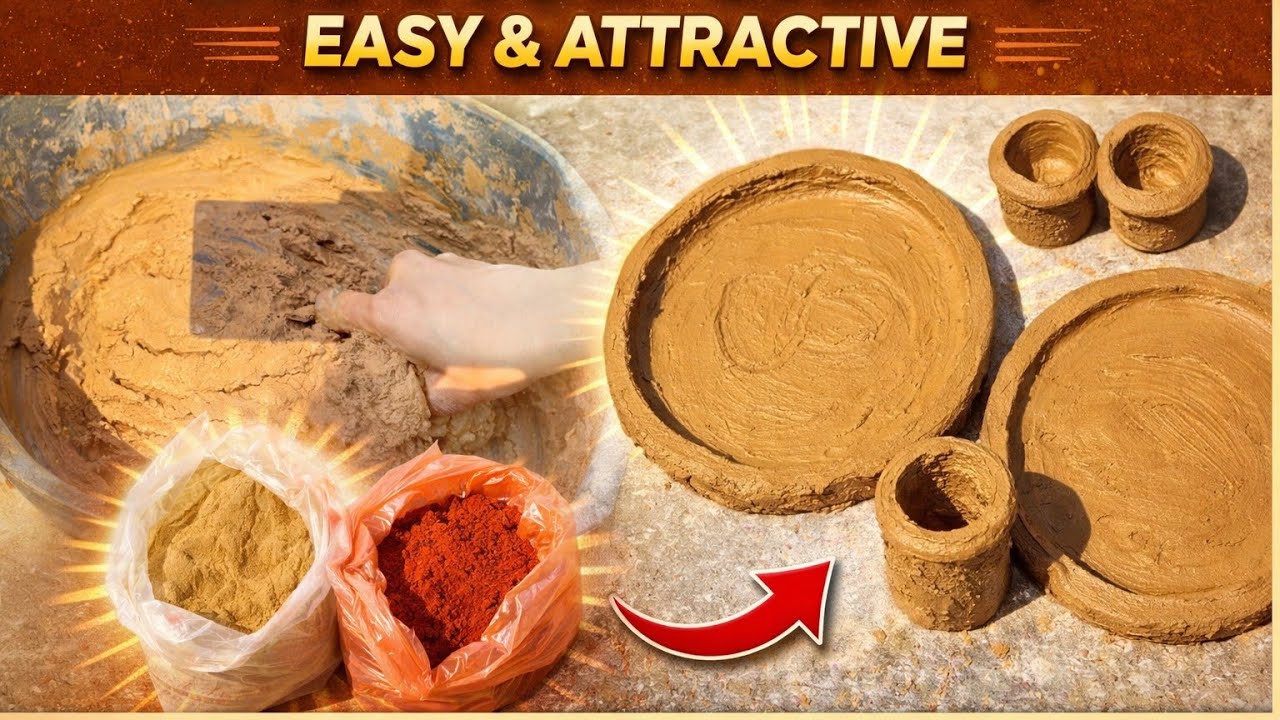 💕Pottery making //  mitti ka  bartan banana// miniature Clay art making 🥰