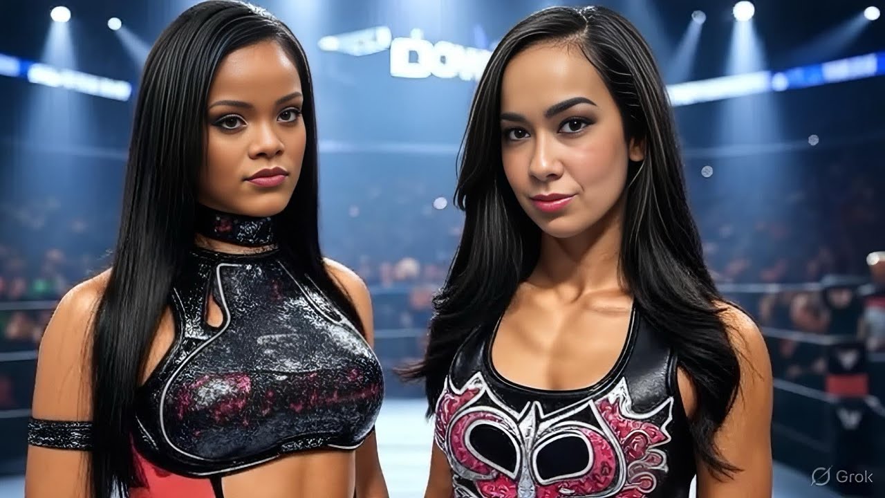 Rihanna sings AJ Lee’s entrance theme 