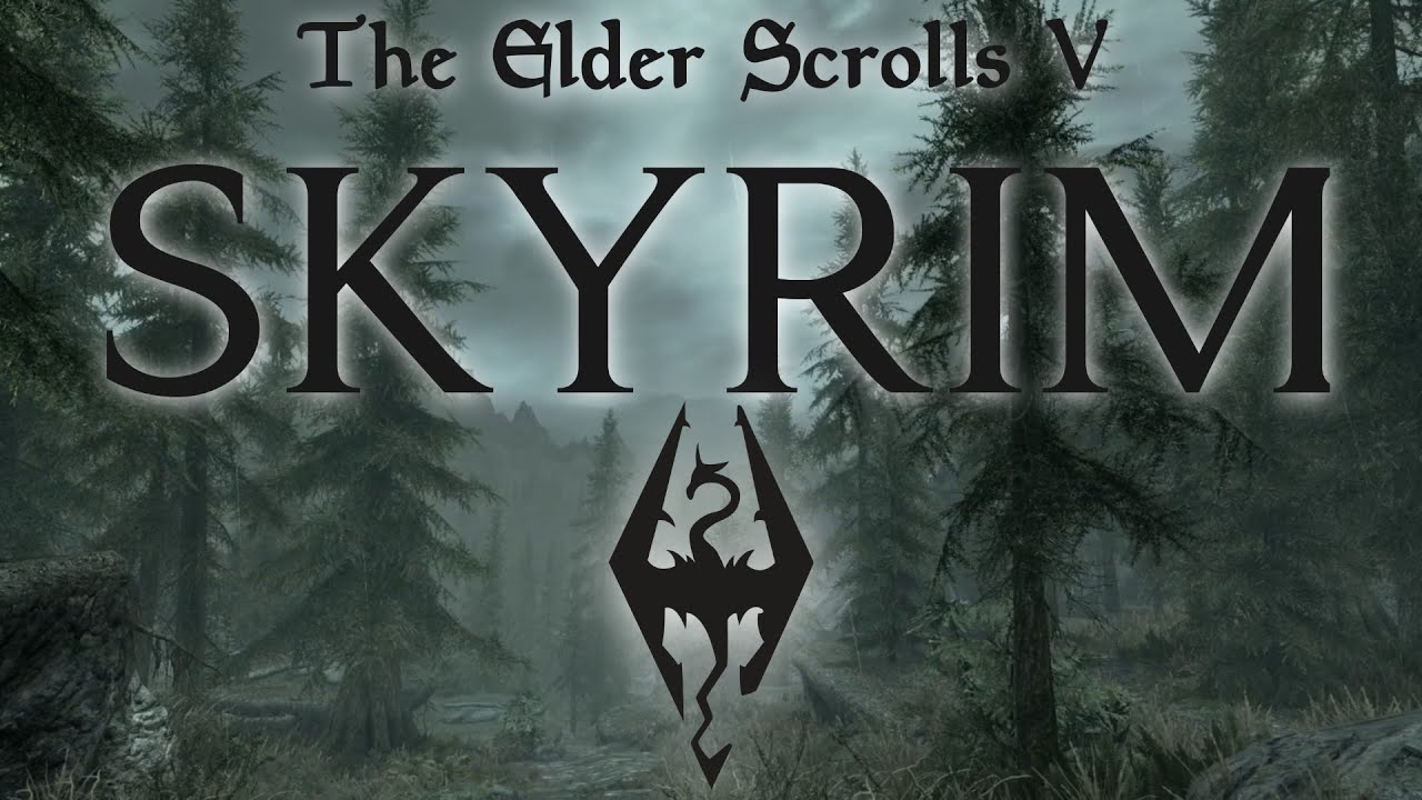 Skyrim | Rainy Forest Ambience | Relaxing Soundtrack mix