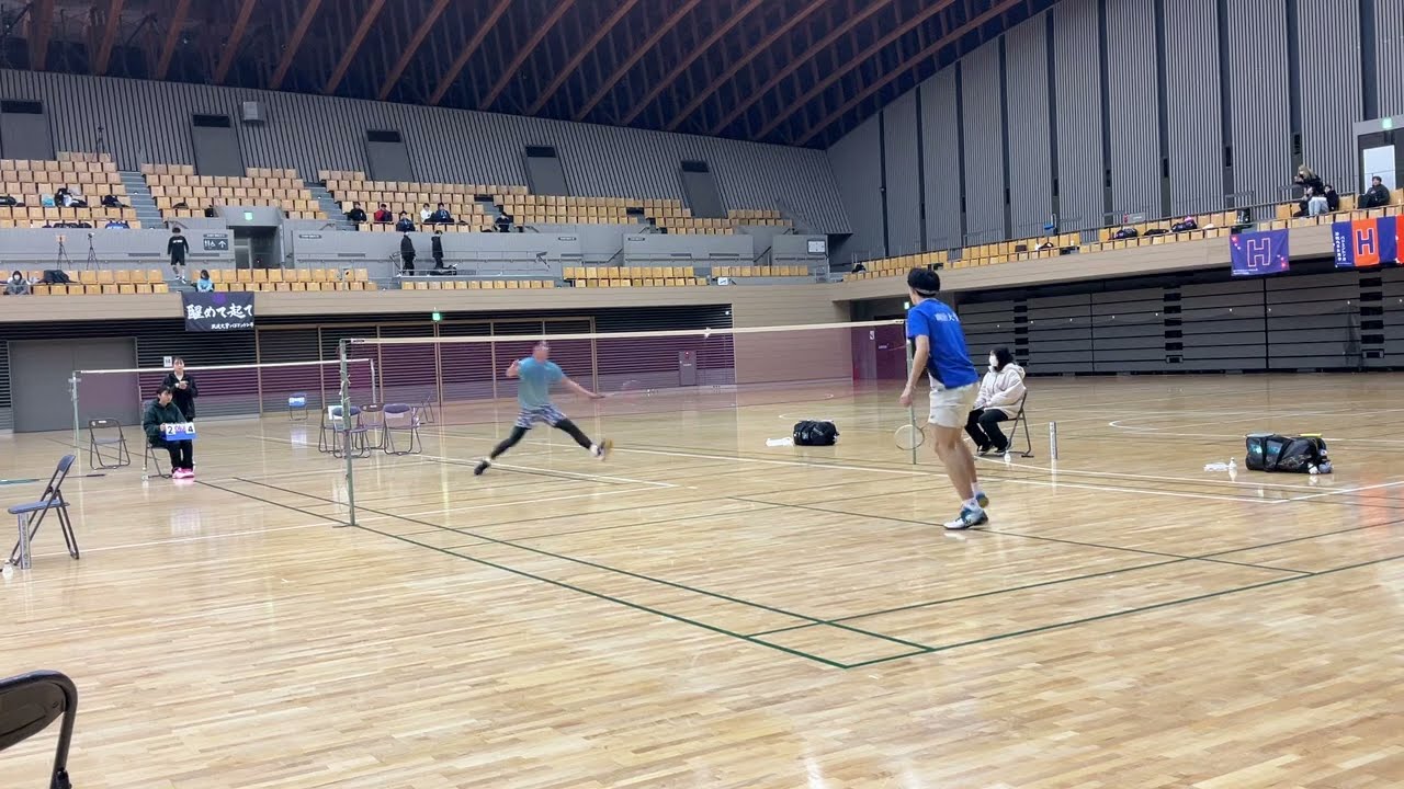 安保武輝(筑波大学)vs宮下怜(明治大学)　AMS決勝【2023年度関東学生バドミントン新人選手権大会】