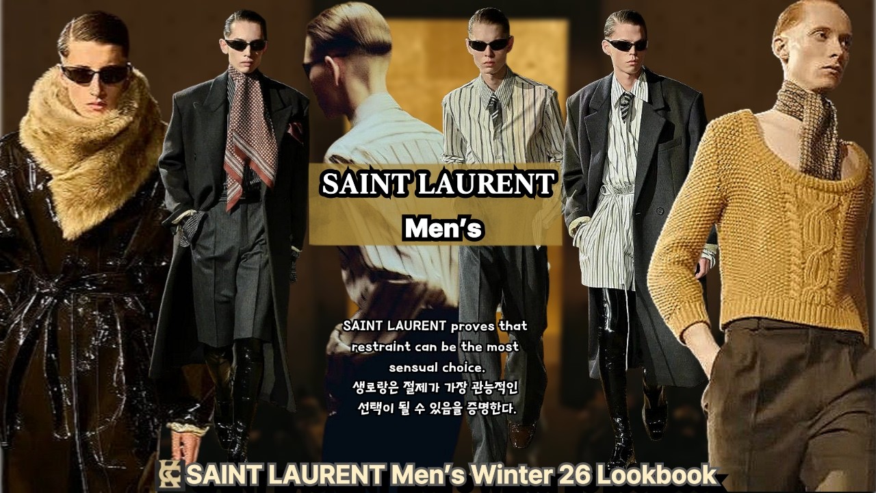 Saint Laurent Men’s Winter 2026 Collection.