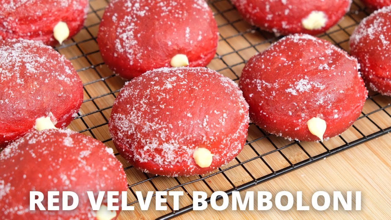 Cream cheese custard the best! RED VELVET BOMBOLONI!