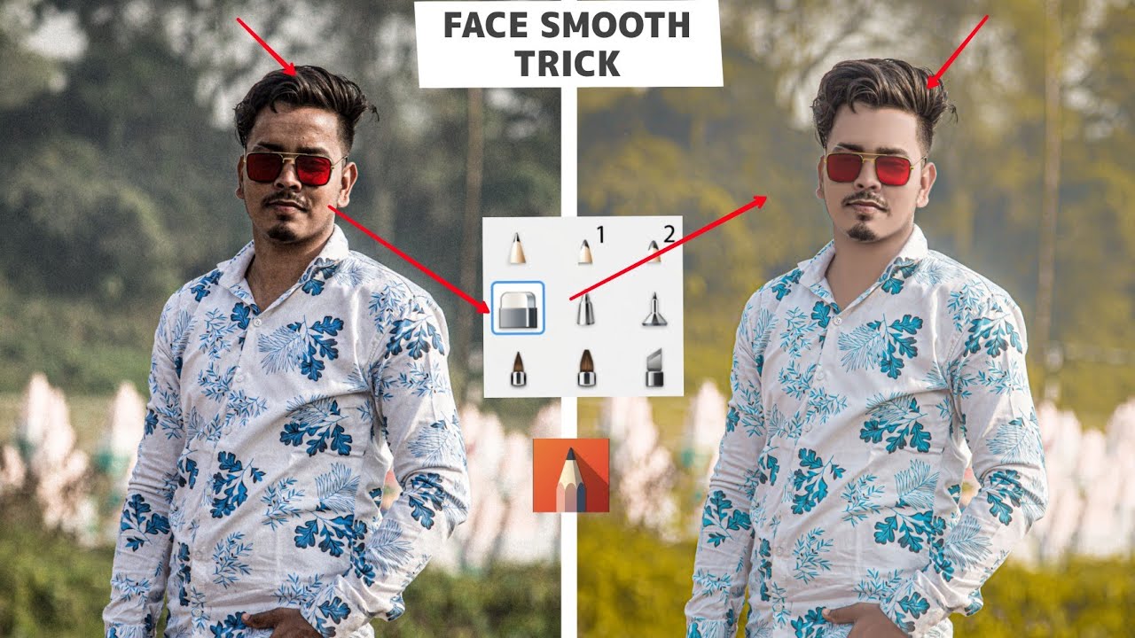 Autodesk face smooth new trick | face smooth editing | autodesk sketchbook editing