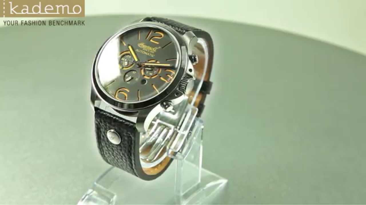 Ingersoll Herren Armbanduhr Totem Limited Edition Schwarz IN1503GYOR